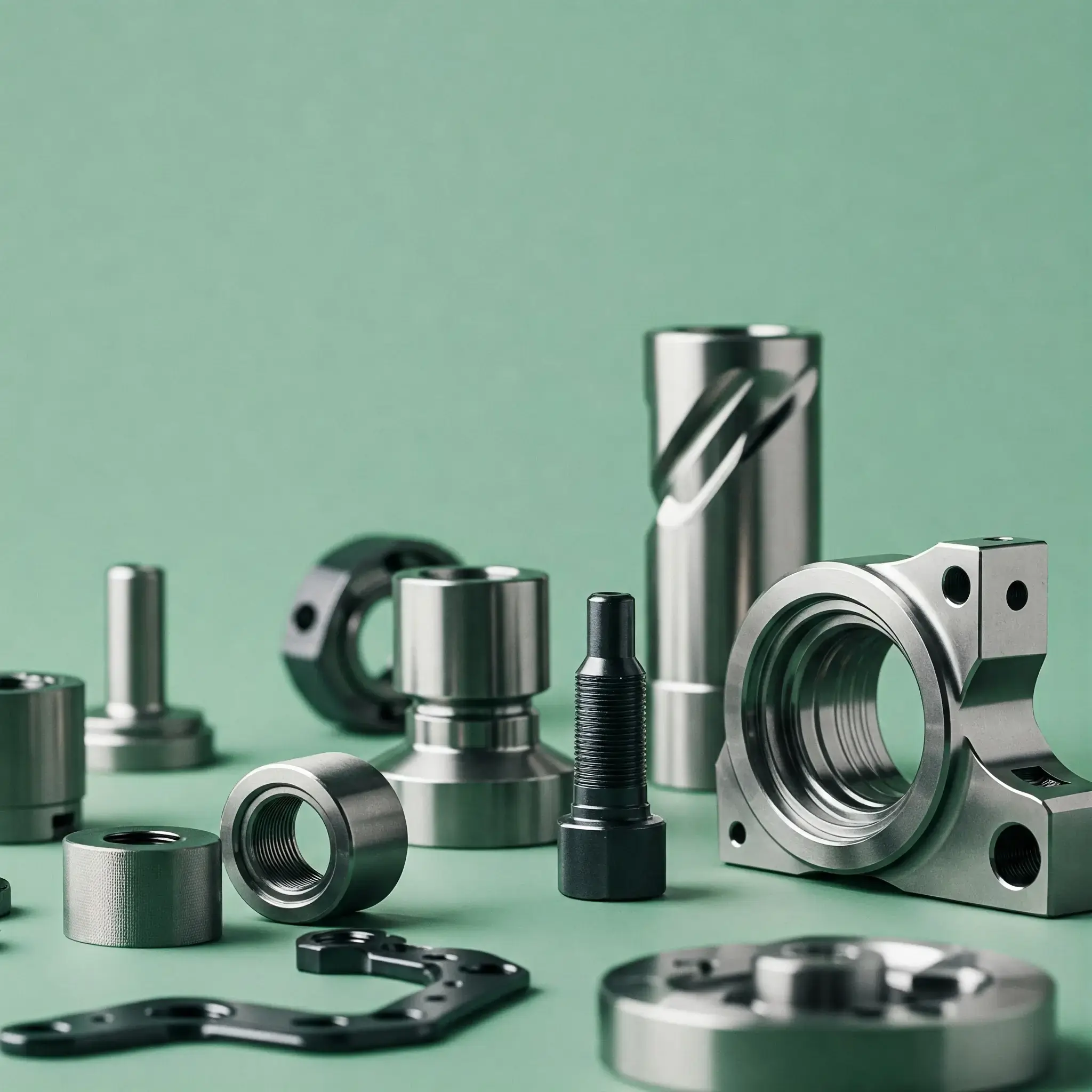 precision steel cnc component.