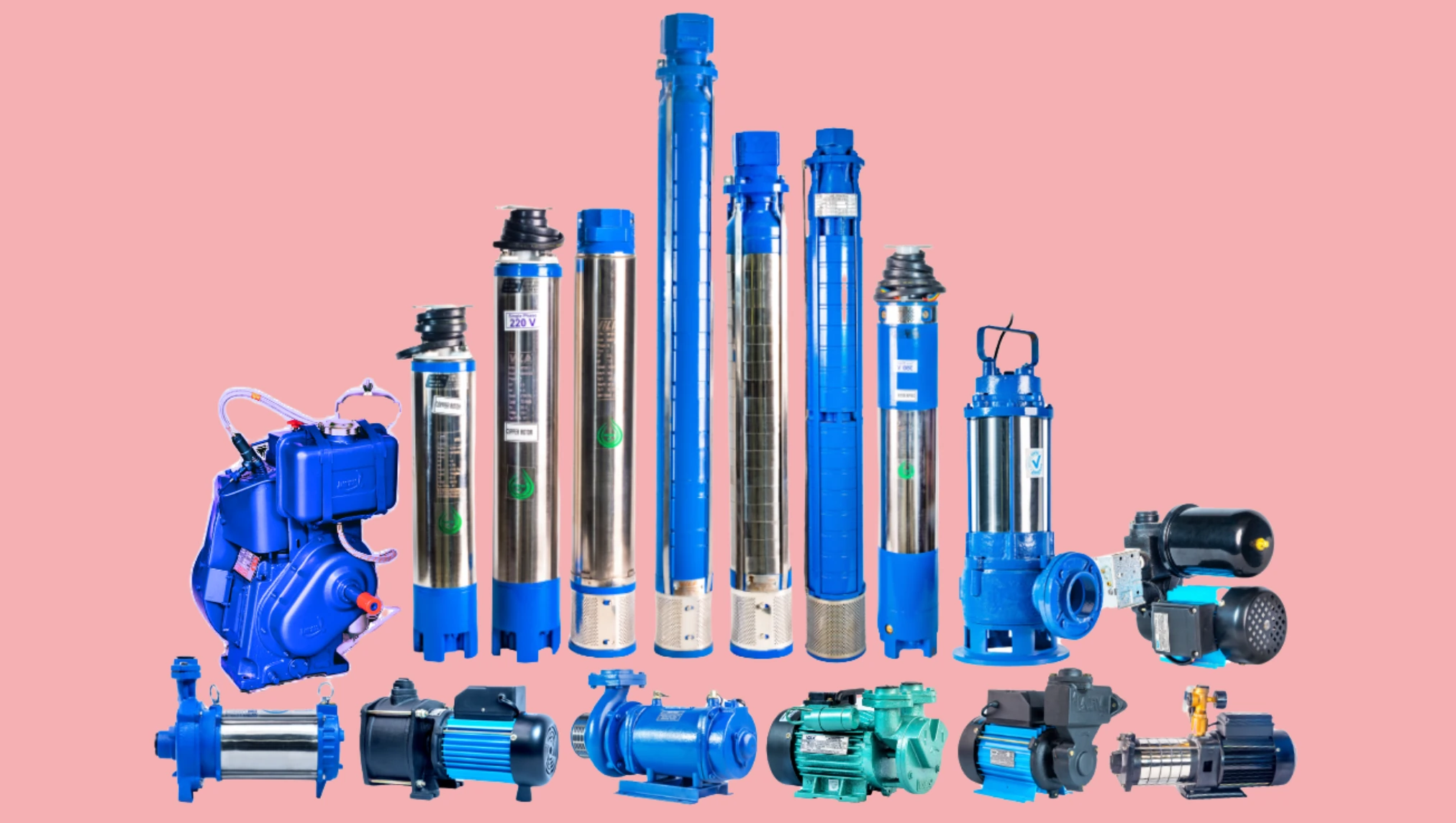 all types of submersible pumpsets.